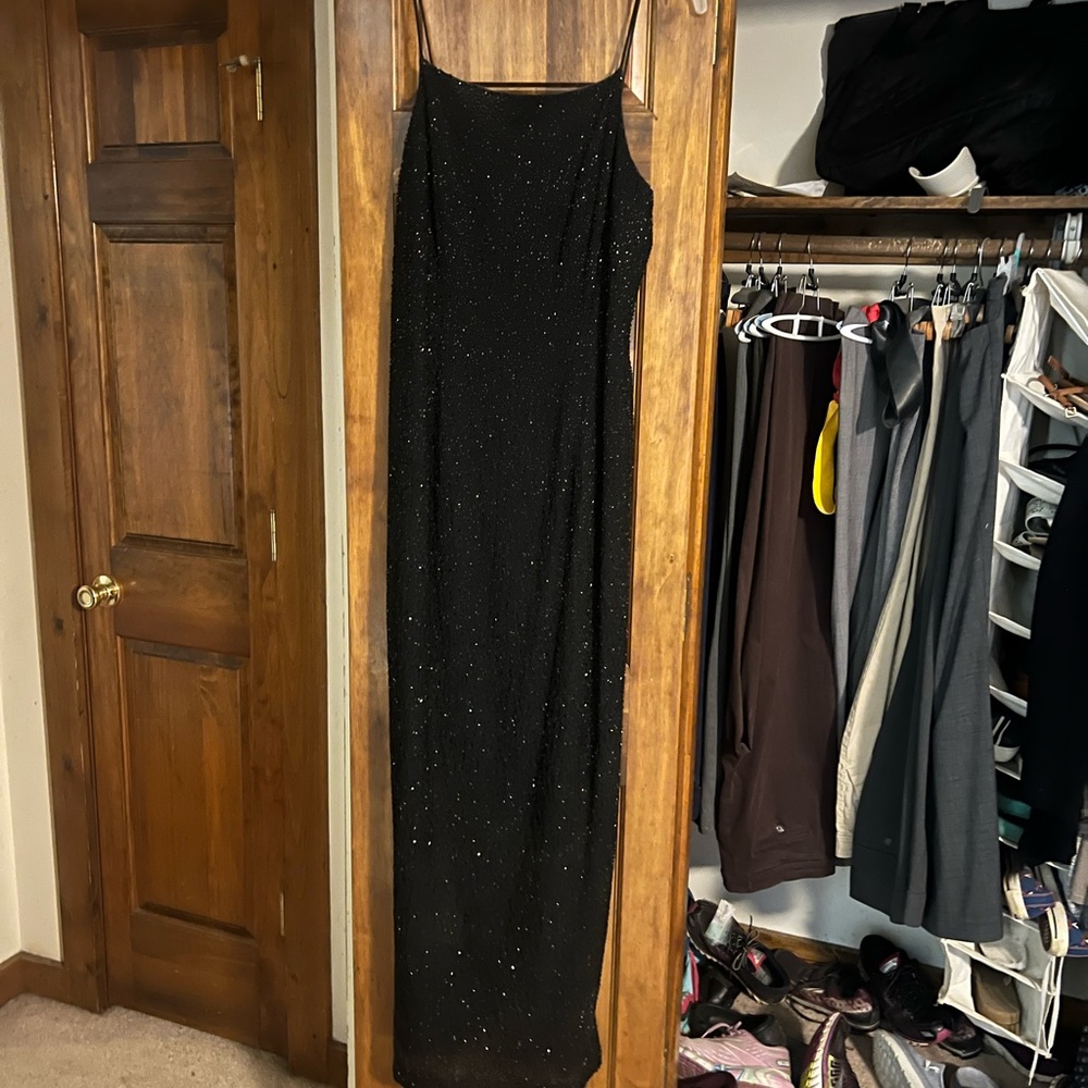 Beaded Black Dress